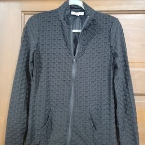 large love j zipped up long sleeve top